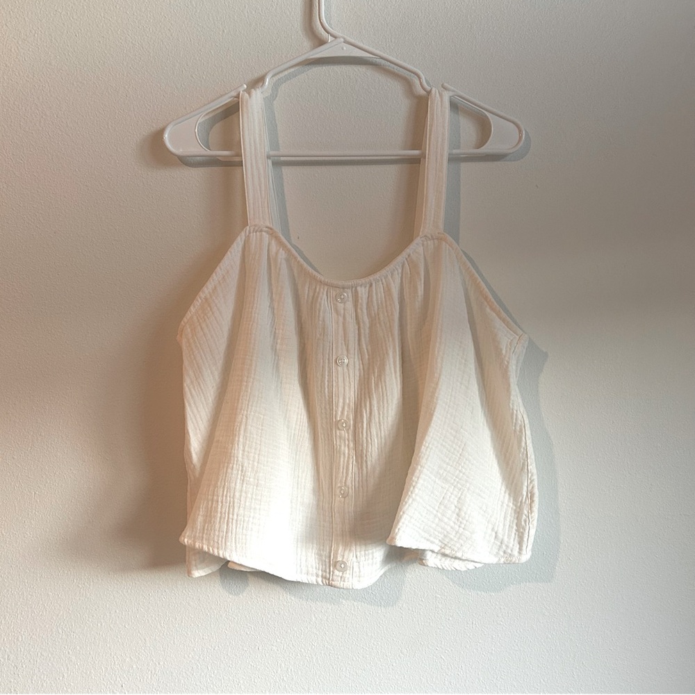 Colsie white flowy tank top